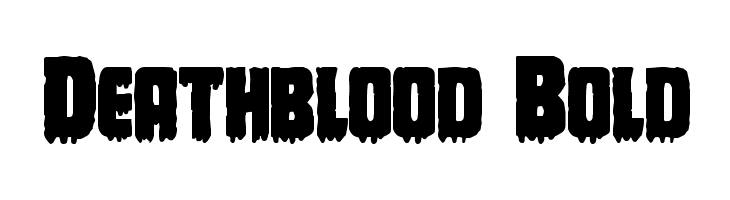 Deathblood Bold  नि: शुल्क फ़ॉन्ट्स डाउनलोड