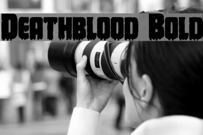 Deathblood Bold Font examples