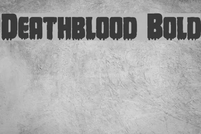 Deathblood Bold Font examples
