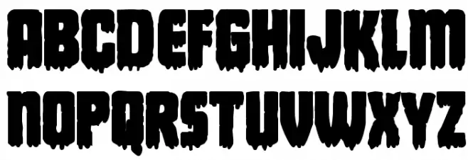 Deathblood Bold Caratteri MINUSCOLO