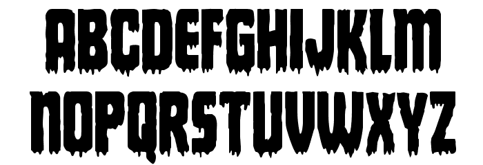 Deathblood Condensed Font LOWERCASE