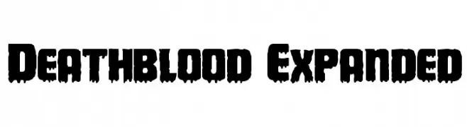 Deathblood Expanded  Descarca Fonturi Gratis
