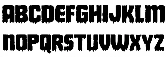 Deathblood Expanded 字体 大写