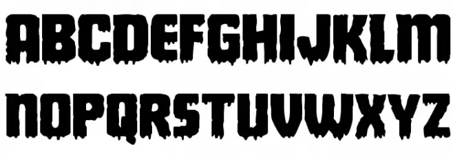 Deathblood Expanded Caratteri MINUSCOLO