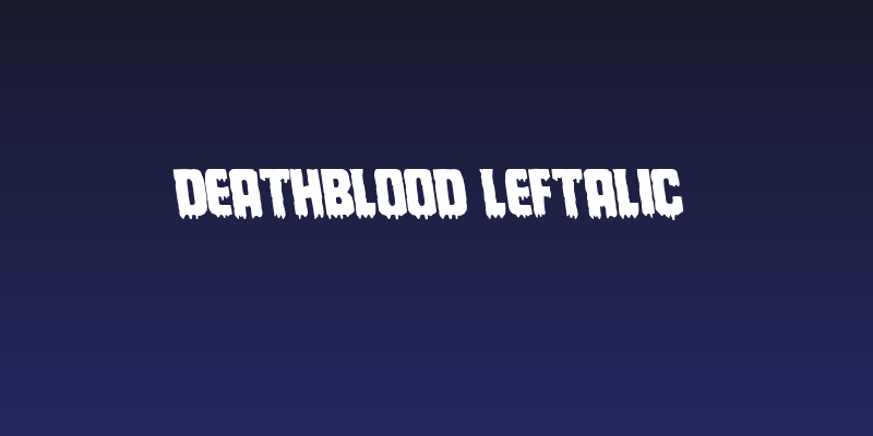 Deathblood Leftalic Social Header