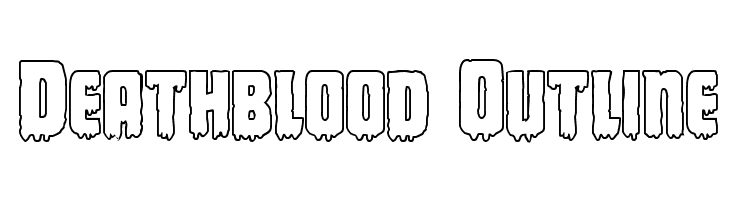 Deathblood Outline Font