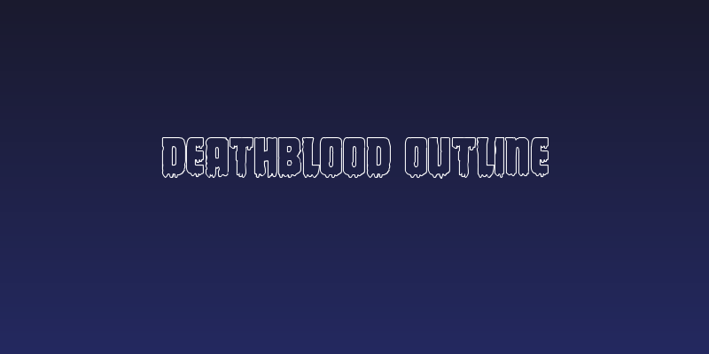 Deathblood Outline Social Header