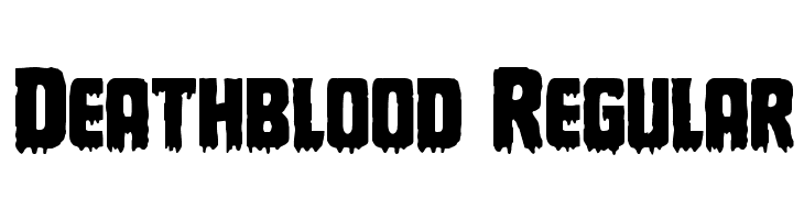 Deathblood Regular  नि: शुल्क फ़ॉन्ट्स डाउनलोड
