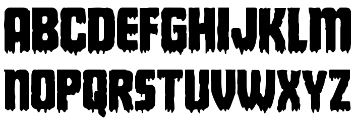 Deathblood Regular Font LOWERCASE