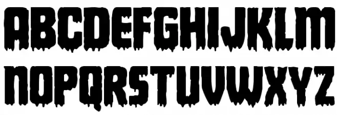 Deathblood Regular خط أحرف صغيرة