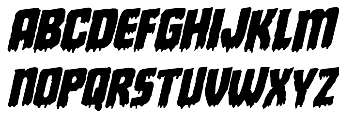 Deathblood Rotalic Font LOWERCASE