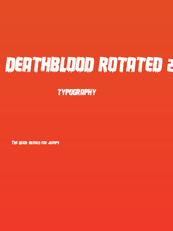 Deathblood Rotated 2 Poster