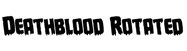 Deathblood Rotated Font