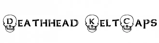 Deathhead KeltCaps  免费字体下载