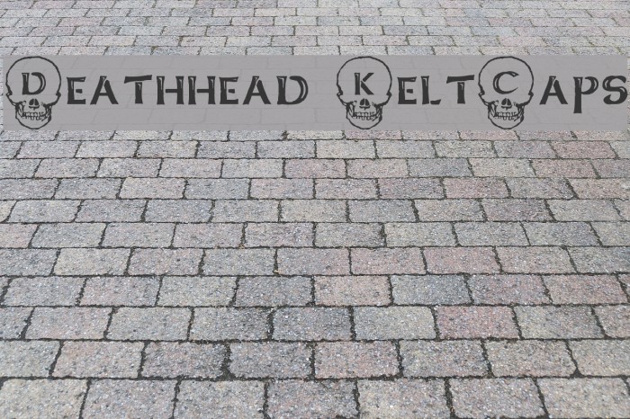 Deathhead KeltCaps Caratteri examples