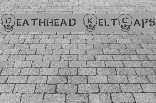 Deathhead KeltCaps Шрифта examples