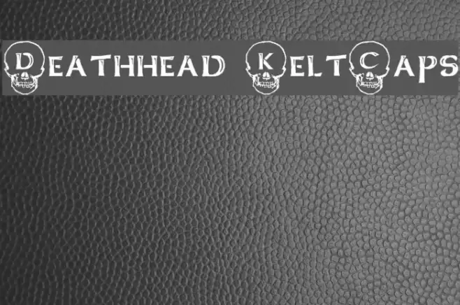 Deathhead KeltCaps Шрифта examples
