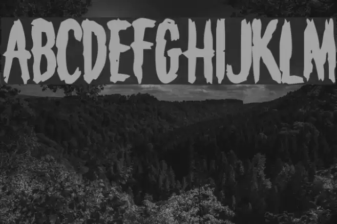 Deathknell Font examples