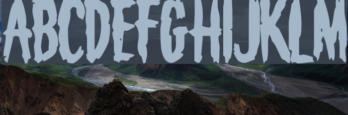 Deathknell Font examples