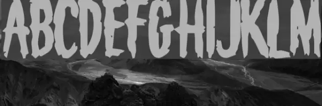 Deathknell Font examples