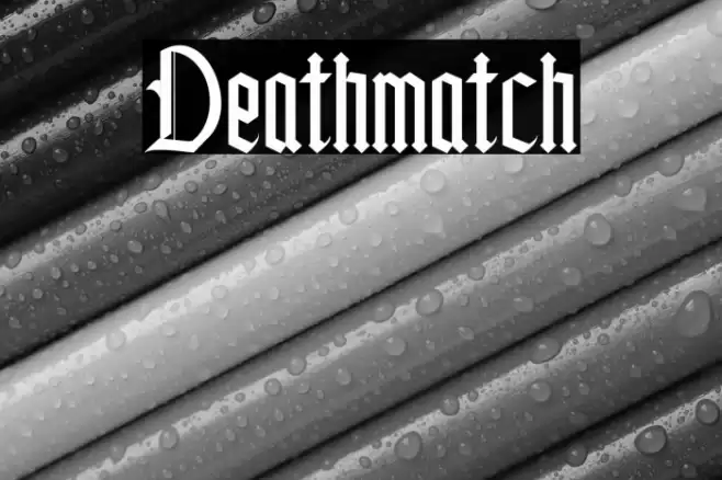 Deathmatch Font examples
