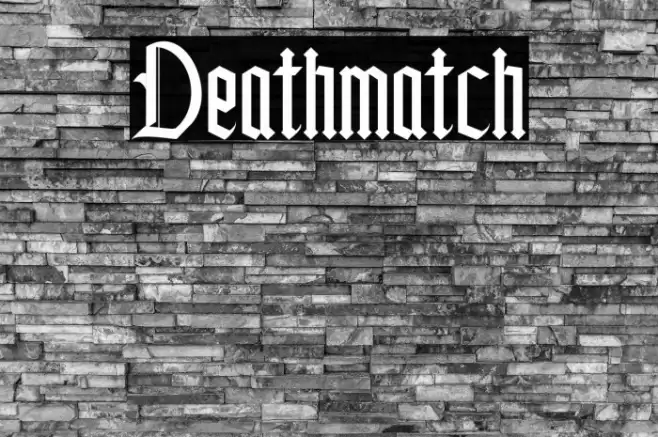 Deathmatch Font examples