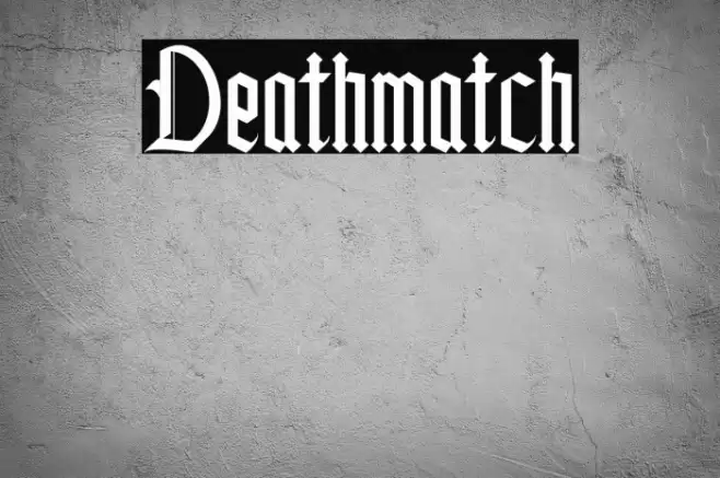 Deathmatch Font examples