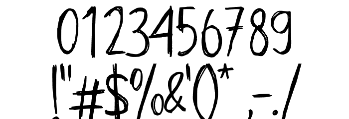 Deathridge Demo Font OTHER CHARS