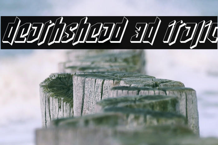 Deathshead 3D Italic Example 1