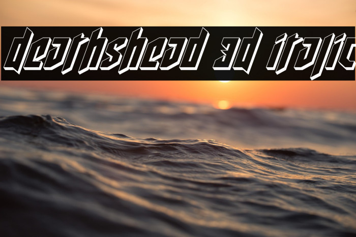 Deathshead 3D Italic Example 2