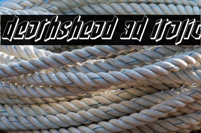 Deathshead 3D Italic Example 3