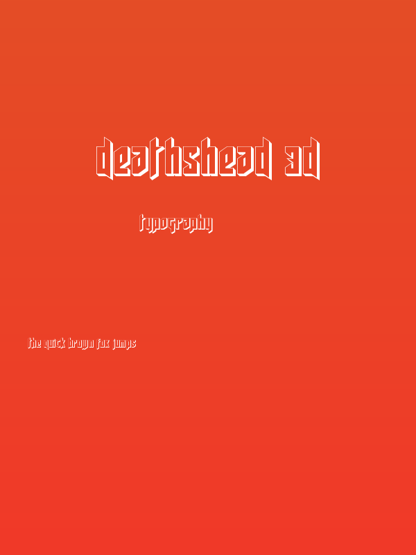 Deathshead 3D Poster