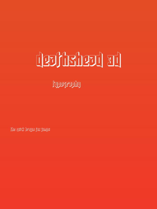 Deathshead 3D Poster