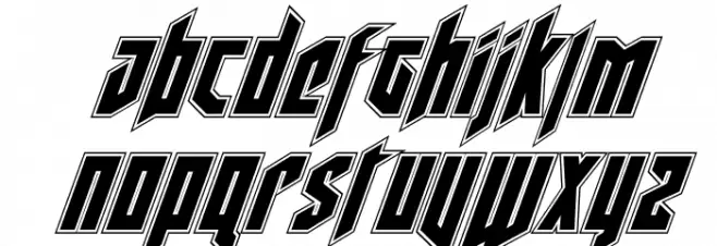 Deathshead Academy Italic फ़ॉन्ट लोअरकेस