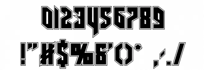 Deathshead Academy Font OTHER CHARS