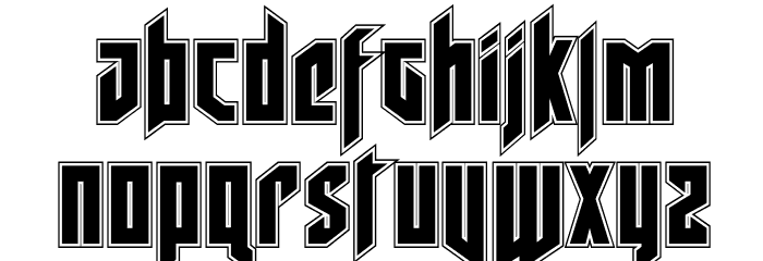 Deathshead Academy Font LOWERCASE