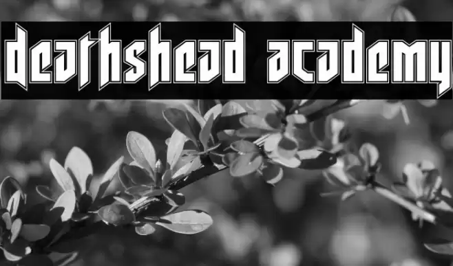 Deathshead Academy Font examples
