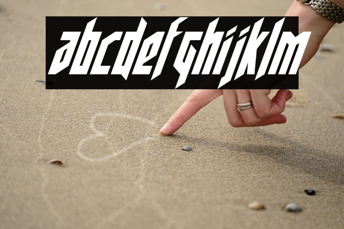 Deathshead Condensed Italic Example 3