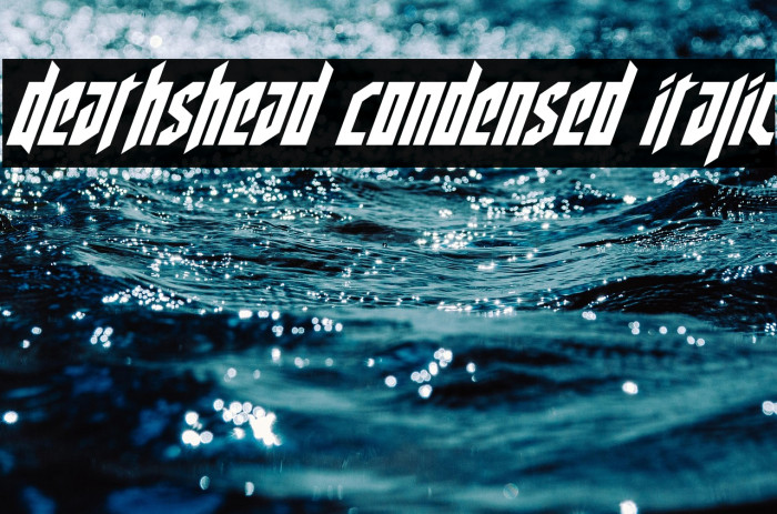 Deathshead Condensed Italic Example 3