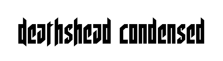 Deathshead Condensed  font caratteri gratis