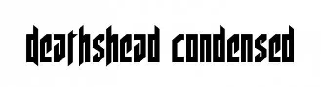 Deathshead Condensed  Скачать бесплатные шрифты