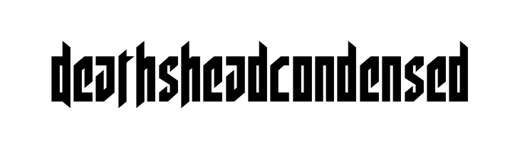Deathshead Condensed  Descarca Fonturi Gratis