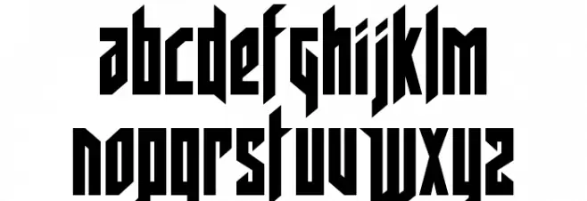 Deathshead Condensed Schriftart Groß