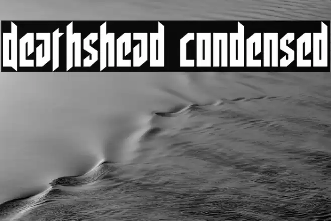 Deathshead Condensed Font examples