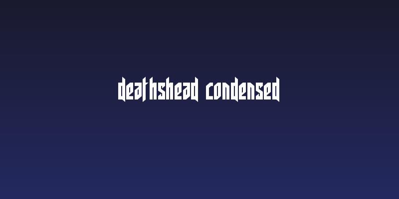 Deathshead Condensed Social Header