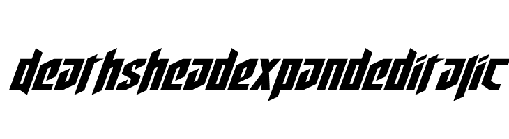 Deathshead Expanded Italic  baixar fontes gratis