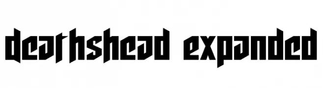 Deathshead Expanded  Скачать бесплатные шрифты