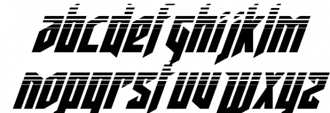 Deathshead Halftone Italic Polices MAJUSCULES