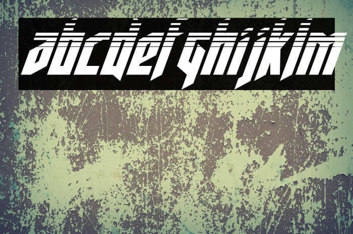 Deathshead Halftone Italic Example 1