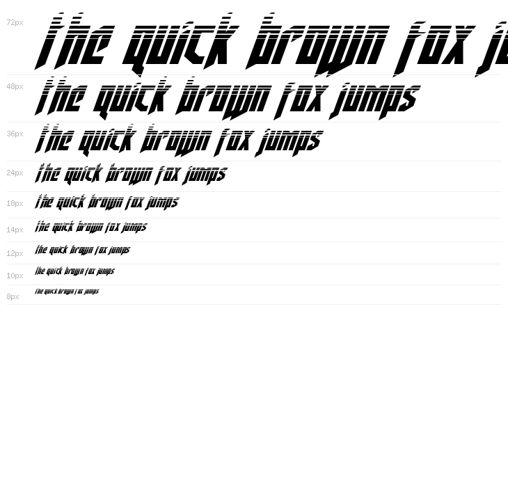 Deathshead Halftone Italic Waterfall